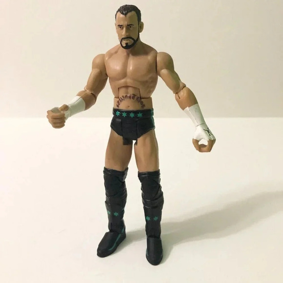 2011 Mattel  WWE Wrestling Flex Force CM Punk Figure WWF WCW - Picture 16 of 16